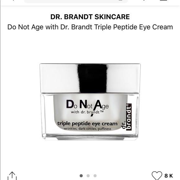 dr brandt dna triple peptide eye cream tube